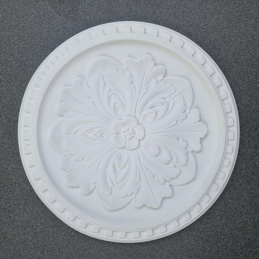 Ceiling Rose K12 Premium 42 cm Large - Floral Ceiling Medallion for Light Fittings & Chandeliers