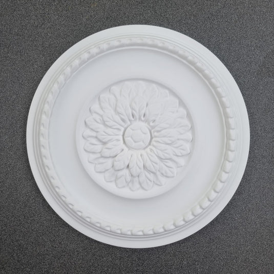 Ceiling Rose K10 Premium 41 cm Large - Floral Ceiling Medallion for Light Fittings & Chandeliers