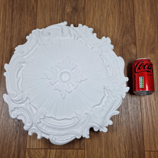 Ceiling Rose K13 Premium 43 cm Medium - Floral Ceiling Medallion for Light Fittings & Chandeliers