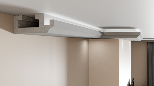 Plaster Coated Coving for LED GU10HB 200mm x 80mm