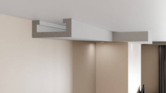 Plaster Coated Coving for LED GU10H 200mm x 80mm