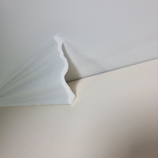 Polystyrene Coving for Wall Ceiling HL65 82mm x 75mm Lightweight XPS