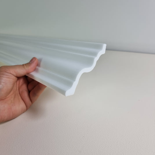 Polystyrene Coving for Wall Ceiling HL65 82mm x 75mm Lightweight XPS