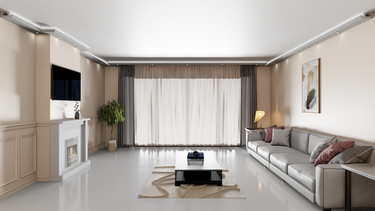 Plaster Coated Coving for LED LU4HB 130mm x 60mm