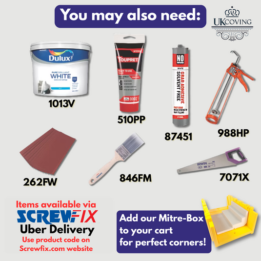 Plaster Coated Coving for LED SH18 100mm x 80mm