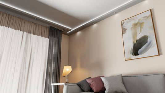Plaster Coated Coving for LED LU4HB 130mm x 60mm