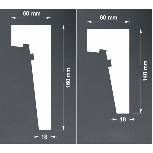 Polystyrene Curtain Coving for LED HLM Lightweight XPS