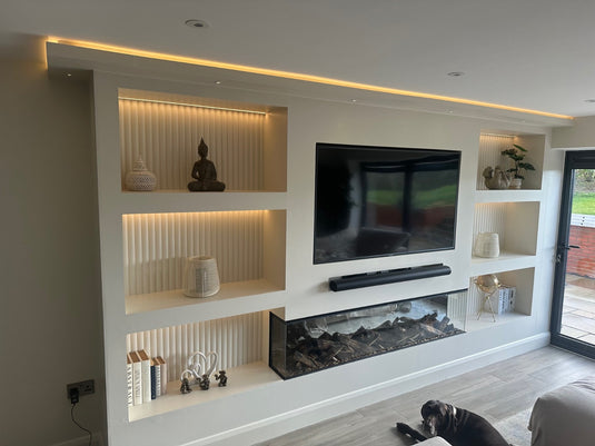 Plaster Coated Coving for LED GU10HA 200mm x 80mm