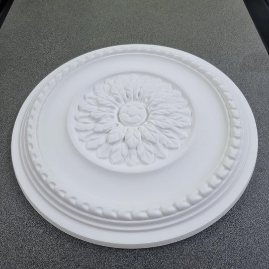 Ceiling Rose K10 Premium 41 cm Large - Floral Ceiling Medallion for Light Fittings & Chandeliers