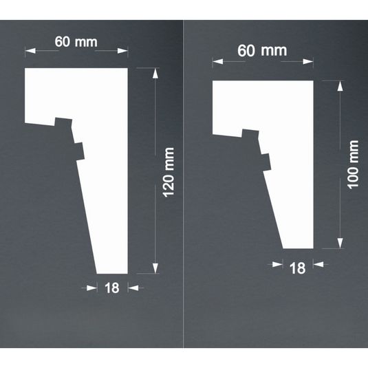 Polystyrene Curtain Coving for LED HLM Lightweight XPS