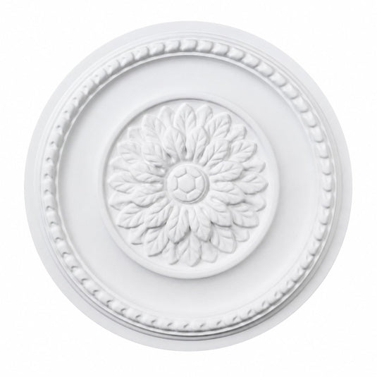 Ceiling Rose K10 Premium 41 cm Large - Floral Ceiling Medallion for Light Fittings & Chandeliers