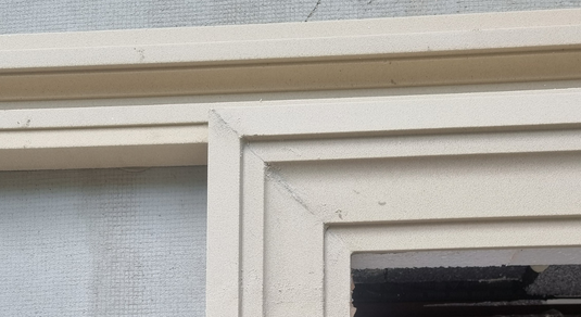 Window Frame Cornice Plaster Coated EPS O-214 35mm x 140mm