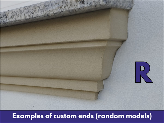 Window Frame Cornice Plaster Coated EPS O-306 40mm x 180mm