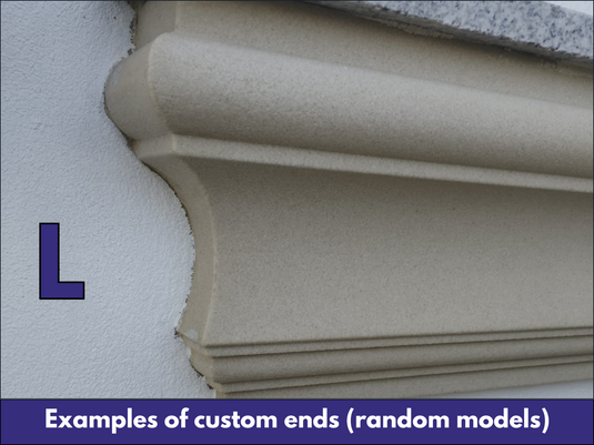 Window LED Frame Cornice Plaster Coated EPS O-28LED 28mm x 100mm