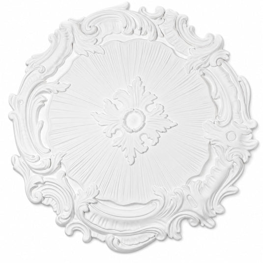 Ceiling Rose K13 Premium 43 cm Medium - Floral Ceiling Medallion for Light Fittings & Chandeliers