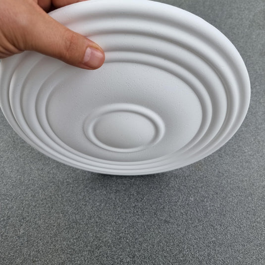 Ceiling Rose K25 Premium 28 cm Medium - Floral Ceiling Medallion for Light Fittings & Chandeliers