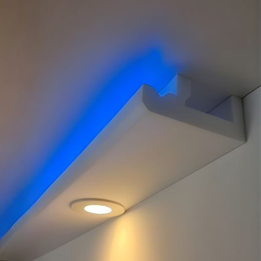 Lightweight XPS Coving for LED C4D 130mm x 60mm