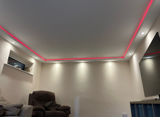 Plaster Coated Coving for LED GU10HA 200mm x 80mm