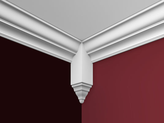 Polystyrene Coving for Wall Ceiling HL64 90mm x 85mm Lightweight XPS