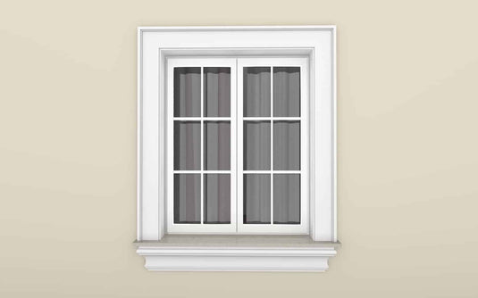Window Frame Cornice Plaster Coated EPS O-303 35mm x 175mm