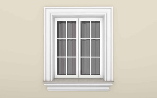 Window Frame Cornice Plaster Coated EPS O-311 40mm x 180mm
