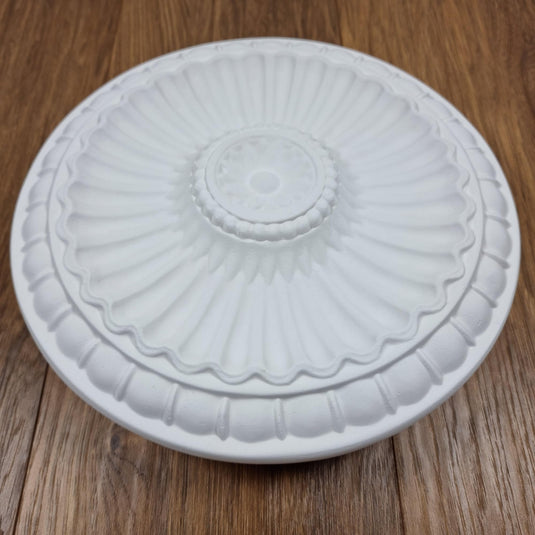 Ceiling Rose K6 Premium 28 cm Medium - Floral Ceiling Medallion for Light Fittings & Chandeliers