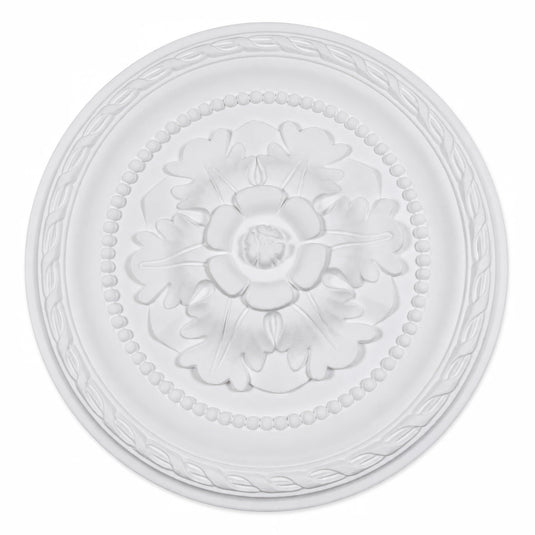 Ceiling Rose K8 Premium 30 cm Medium - Floral Ceiling Medallion for Light Fittings & Chandeliers