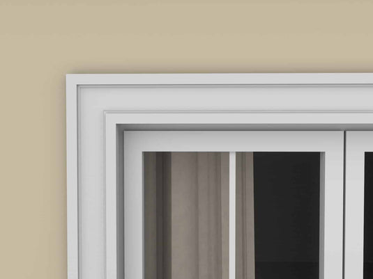 Window Frame Cornice Plaster Coated EPS O-09 25mm x 100mm