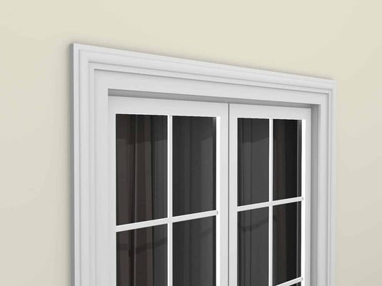 Window Frame Cornice Plaster Coated EPS O-211 40mm x 145mm