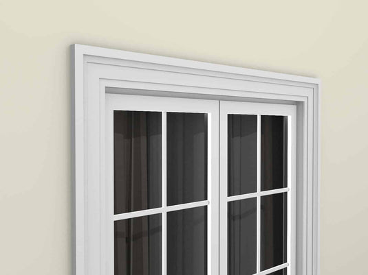 Window Frame Cornice Plaster Coated EPS O-218 35mm x 140mm
