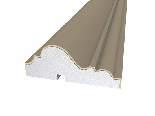 Window Frame Cornice Plaster Coated EPS O-22 18mm x 45mm