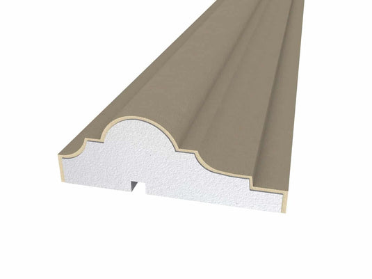 Window Frame Cornice Plaster Coated EPS O-23 22mm x 60mm