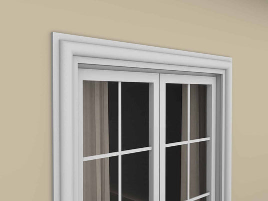 Window Frame Cornice Plaster Coated EPS O-25 30mm x 80mm