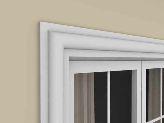Window Frame Cornice Plaster Coated EPS O-25 30mm x 80mm