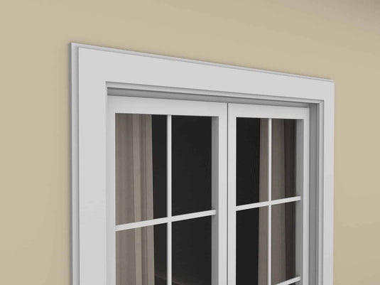 Window Frame Cornice Plaster Coated EPS O-21 20mm x 80mm