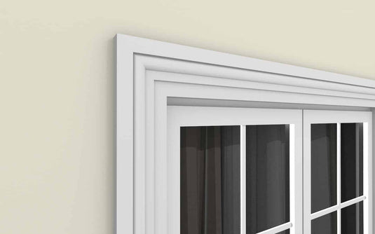 Window Frame Cornice Plaster Coated EPS O-313 45mm x 175mm