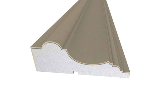 Window Frame Cornice Plaster Coated EPS O-312 70mm x 190mm