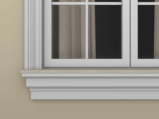 Windowsill Cornice Plaster Coated EPS - P-300 70mm x 180mm