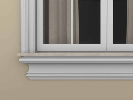 Windowsill Cornice Plaster Coated EPS - P-303 90mm x 200mm