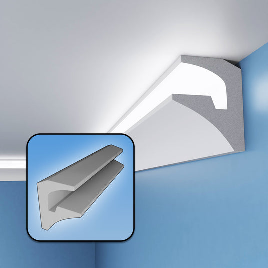Polystyrene Coving for LED FLH1 Lightweight XPS