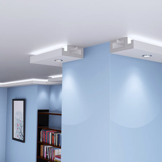 Plaster Coated Coving for LED GU10HA 200mm x 80mm