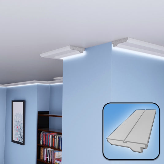 Plaster Coated Coving for LED SH14 140mm x 40mm