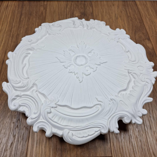 Ceiling Rose K13 Premium 43 cm Medium - Floral Ceiling Medallion for Light Fittings & Chandeliers