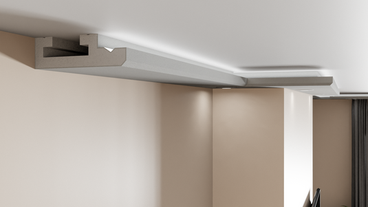 Led Plaster Coving Plaster Coated Coving for LED LU4HA 200mm x 60mm