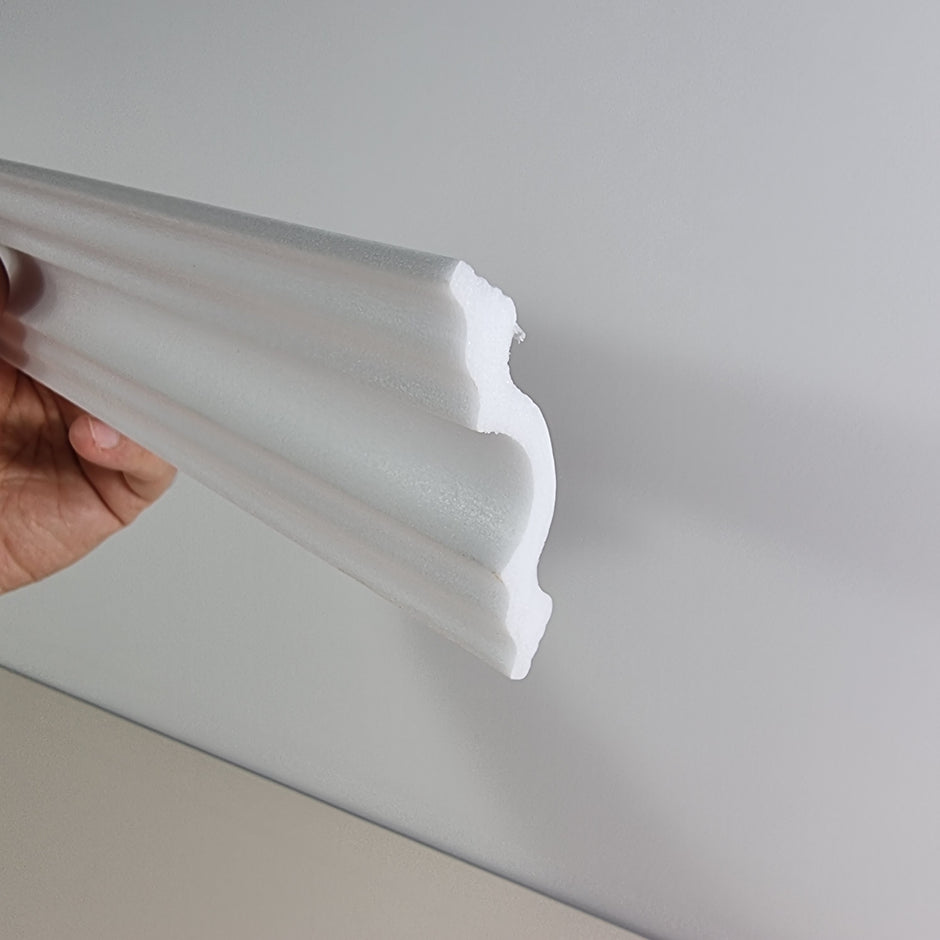 Coving Overlay Polystyrene Coving for Wall Ceiling HL50 50x50mm Lightweight XPS