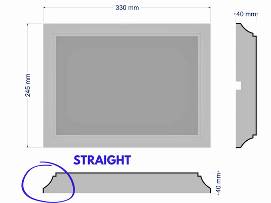 Plaster Coated Quoin Exterior Corner Model "A" Regular