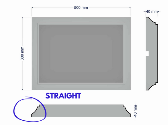 Plaster Coated Quoin Exterior Corner Model "A" XXL