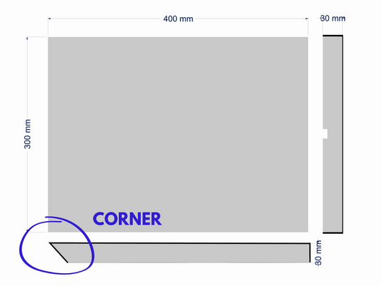 Plaster Coated Quoin Exterior Corner Model "D" XXL