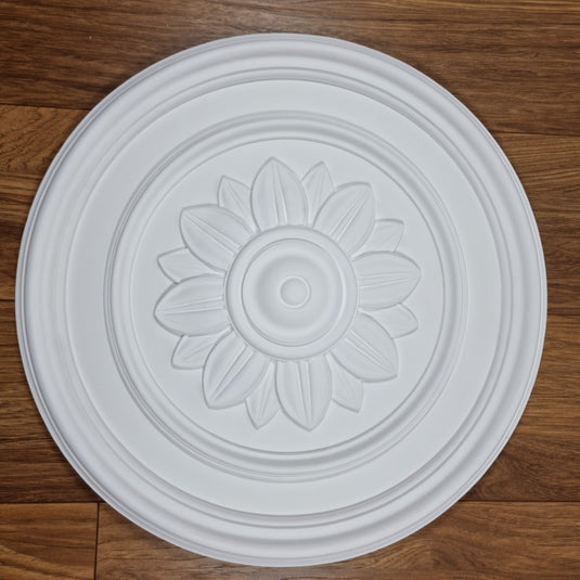 K18 Floral Ceiling Rose 52cm | Decorative PU Ceiling Centrepiece for Chandeliers & Pendant Lights