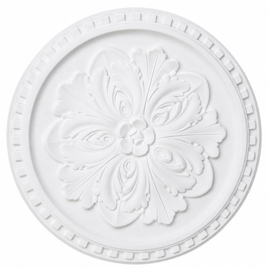 Ceiling Rose K12 Premium 42 cm Large - Floral Ceiling Medallion for Light Fittings & Chandeliers